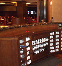 Bowling shoe cabinet